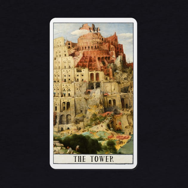 the tower - xvi tarot card by pripple